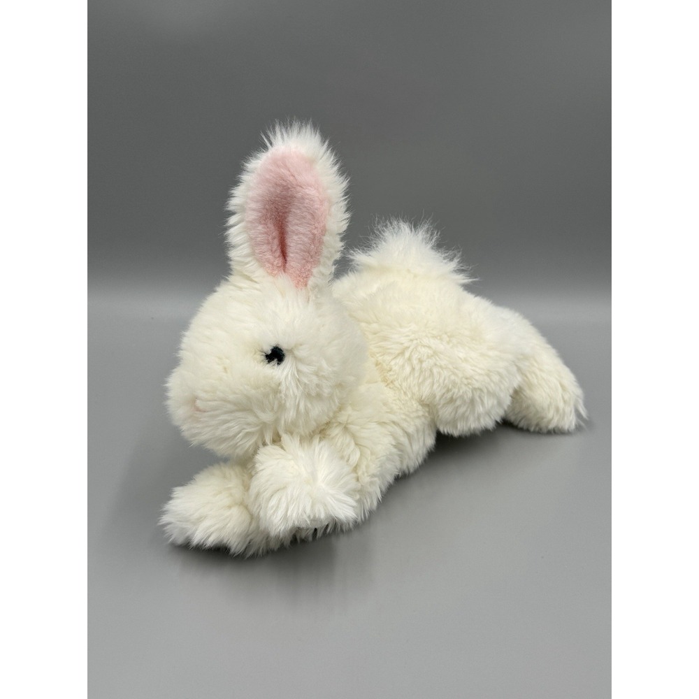 Gund White Bunny Rabbit Floppy Laying Flat Plush 14" Stuffed Animal